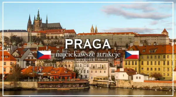 Praga, czad państwo! Widok na zamek i kamienice nad Wełtawą.