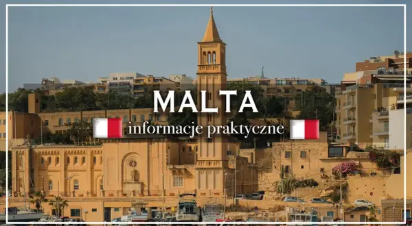 Malta: praktyczne informacje o podróży, w tym o walucie euro. Widok na port z budynkami i kościołem.