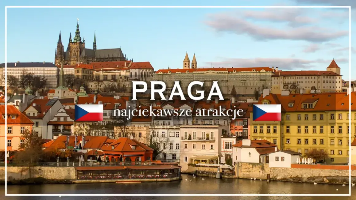 Praga, czad państwo! Widok na zamek i kamienice nad Wełtawą.